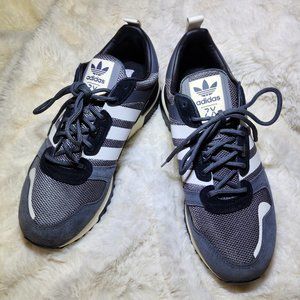 grey and white adidas